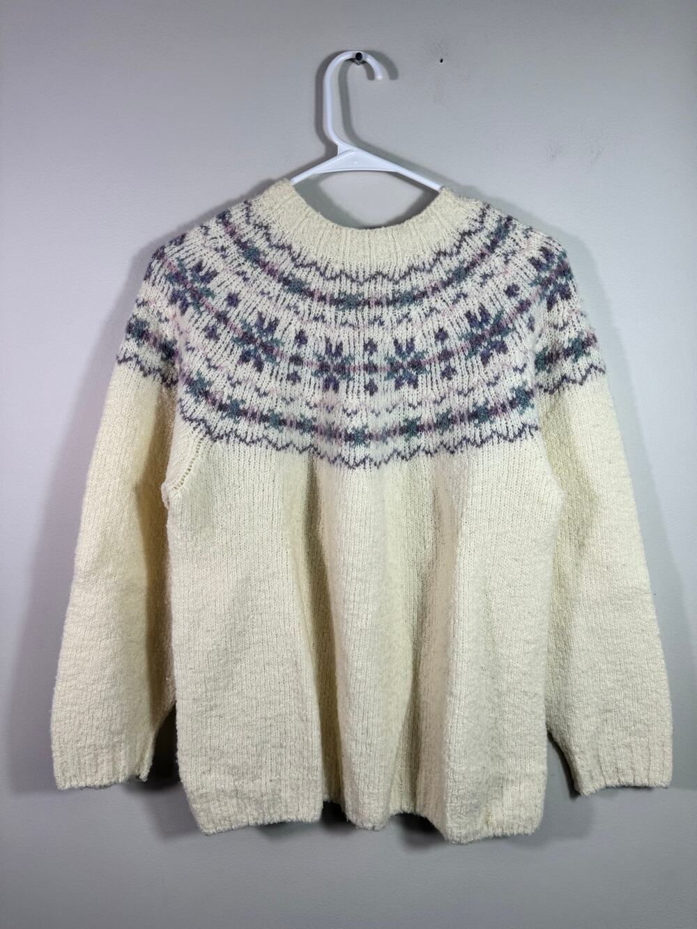 Harley of Scotland Merino Wool Knit Sweater Size Medium